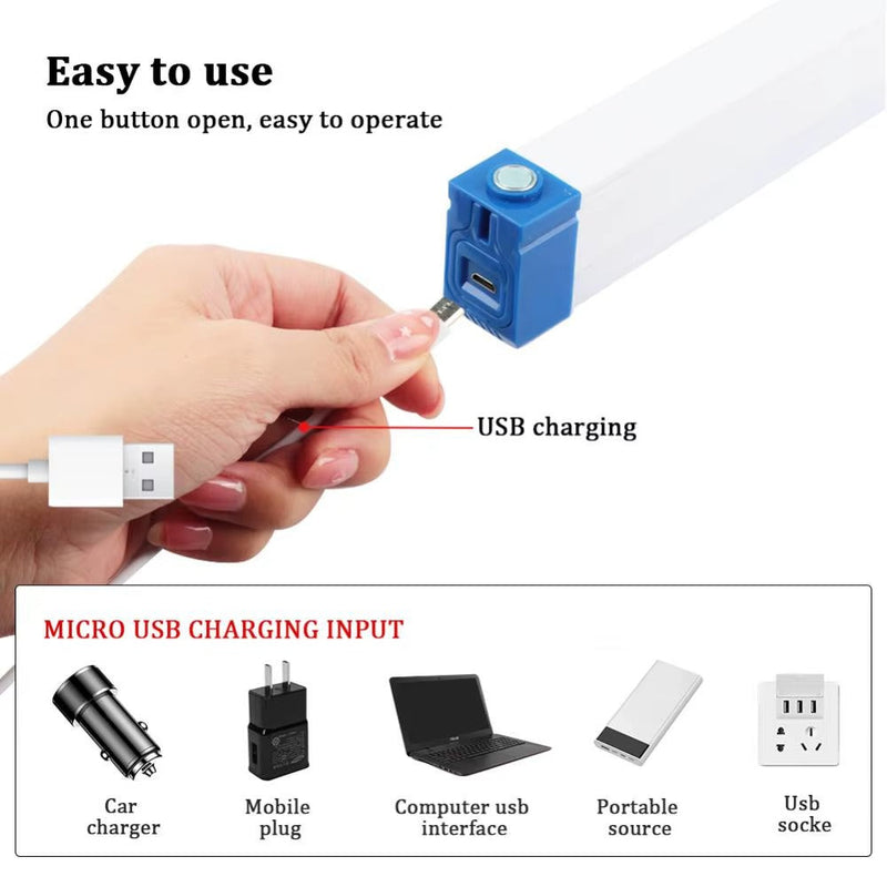 Luz Led Recargable 70 cm / 1200 Mah