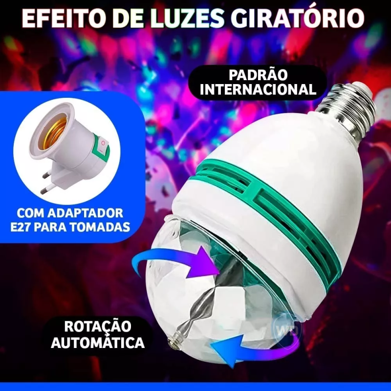 Foco led Giratorio colorido