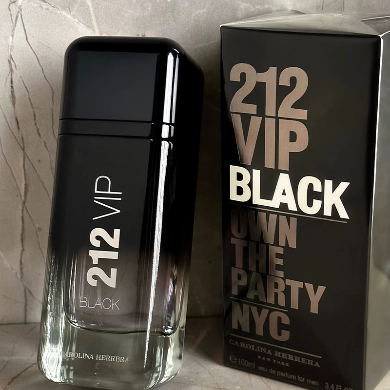 PERFUME CAROLINA HERRERA 212 VIP BLACK FOR MEN EDP 200ML