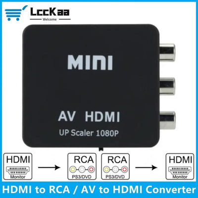 Convertidor AV RCA a HDMI 1080P