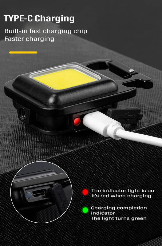 Mini Linterna Llavero Magnético