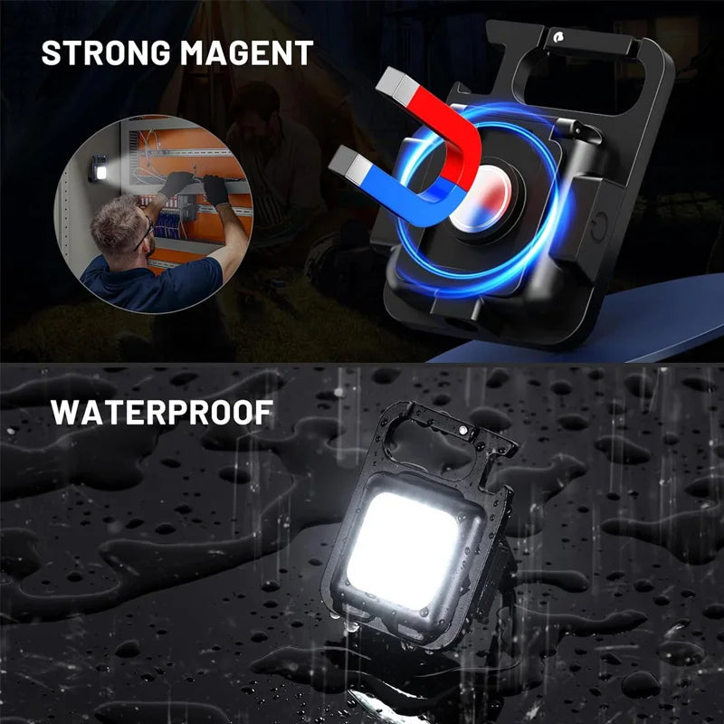 Mini Linterna Llavero Magnético