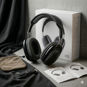 Auriculares Bluetooth P9 Pro MAX - NEGRO